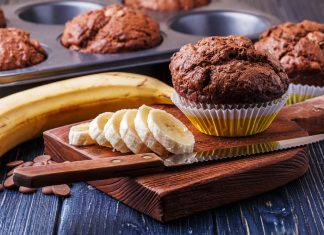 Briose cu banane si prune